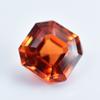 4.23 Ct Natural ORANGE Sapphire CERTIFIED Square Cut Gemstone Free Delivery
