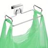 Stainless Steel Wall Mounted Kitchen Trash Bag Holder Plastic Bag Organizer Storage Rack for Kitchen Bathroom