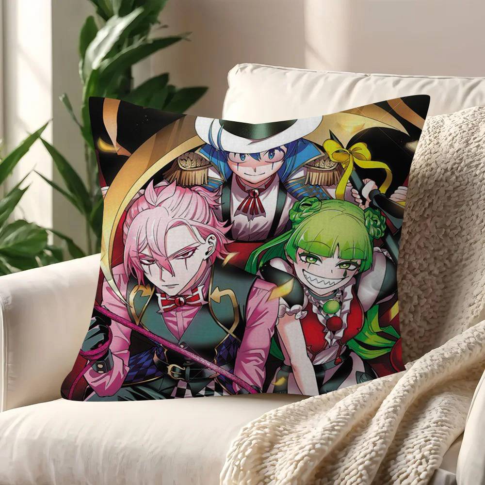 Anime Welcome To Demon School Iruma-kun  Pillow Cushion Cover Pillowcase Living Room Sofa Home Decor Customized