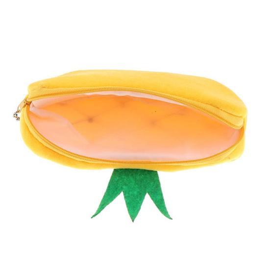 Κασετίνα Μεγάλης Χωρητικότητας Κλείσιμο με Φερμουάρ Δημιουργική Φορητή Φανελένια Καρτούν Σχήμα Φράουλας Τσάντα Μολυβιών Οικιακά Είδη