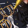 Metallic Paint Marker Pens with Ink Set Gold Silver White 2mm Art Markers for Manga Crafts Scrapbooking Art Supplies Stationery