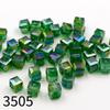 50pcs 8mm High Transparency Colorful Square Glass Beads for Phone Chain & Bracelet Making