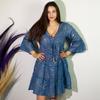 Gold Fish Dress Sea Blue Nomad
