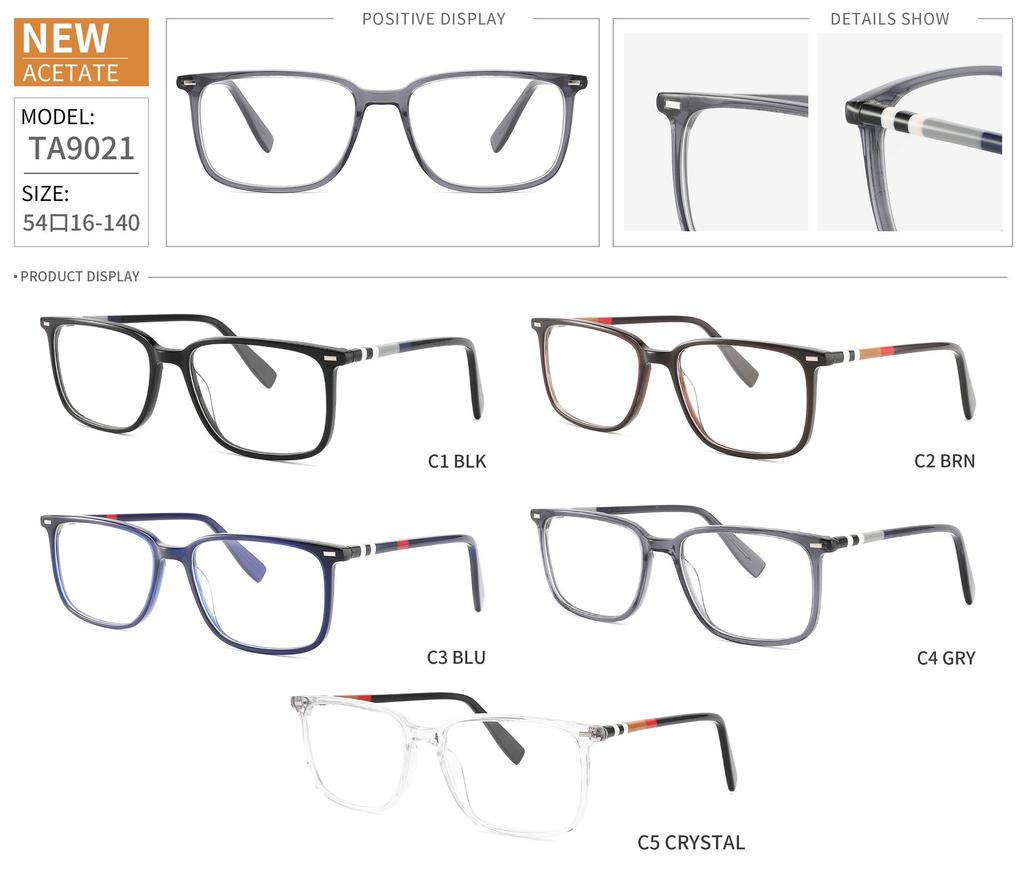 High-End Square Metal Eyeglasses Frame for Men and Women - Available In Multiple Colors