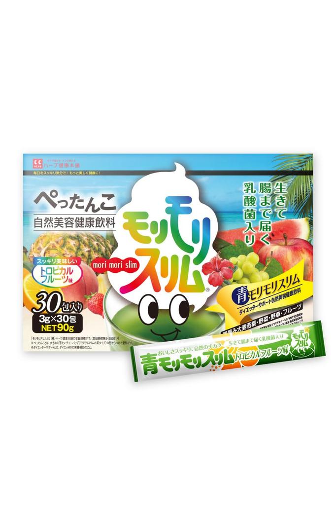 Herb Health Honpo Ao Morimori Slim Tropical Fruit Flavor Made In Kyushu Contains Young Barley Leaves and Lactic Acid Bacteria