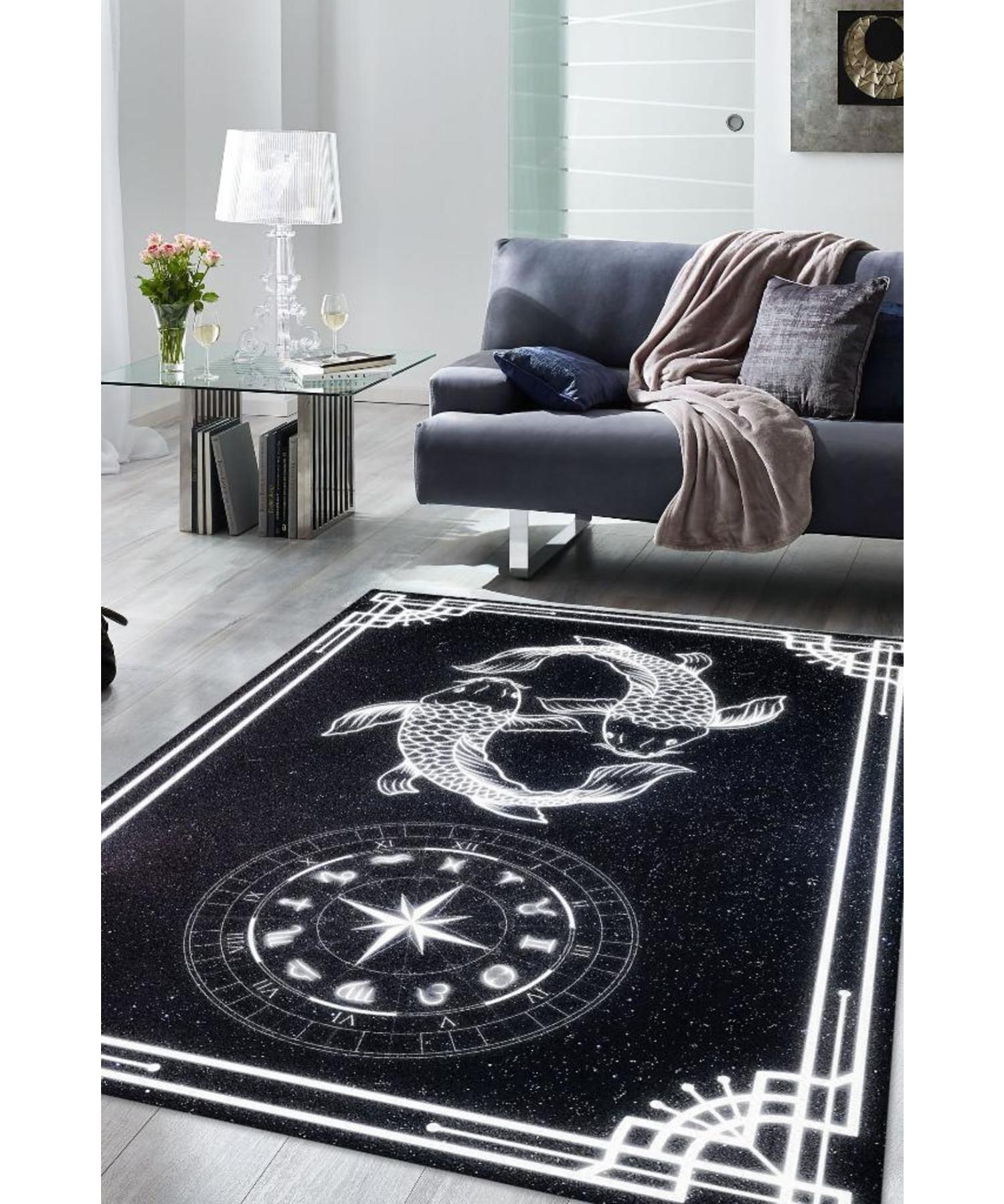 

Pisces Cotton Woven Based Washable Decorative Carpet