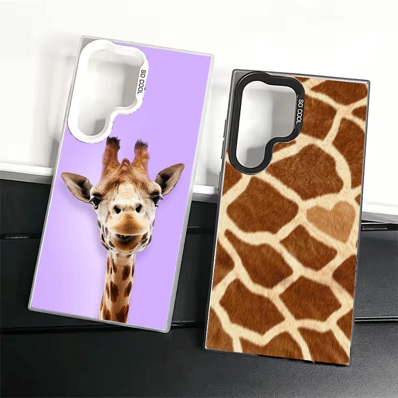 Giraffe Animal Pattern Shockproof Phone Case for Samsung Galaxy S26 Edge S25 Ultra S24 FE S23 Plus S21 Cover Anti Fall Fundas