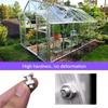 50 Stück Aluminium Muttern Set Gewächshaus Rostfreie Muttern für Terrasse Gewächshaus Zubehör