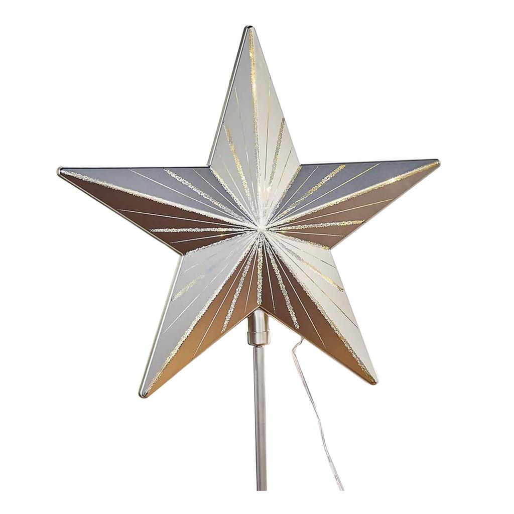 Christmas Decorations Glowing Tree Topper Glitter Star Xmas Tree Ornaments For Home Party Decor Navidad New Year 2026 Gift
