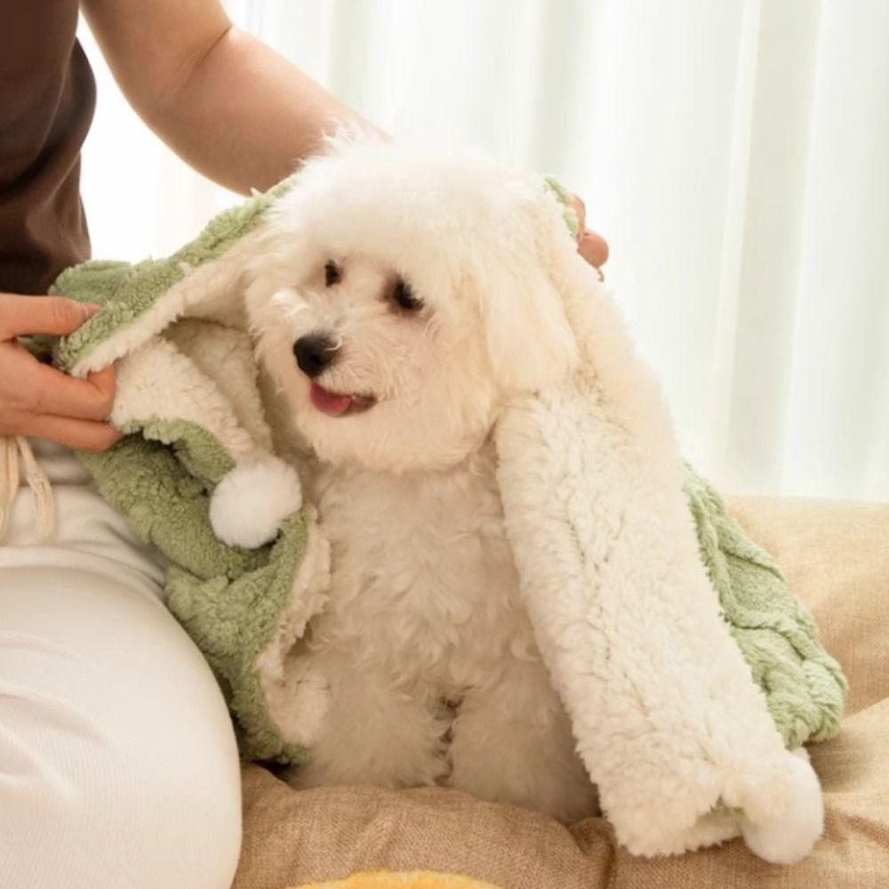 Solid Color Cat Sleeping Mat Thickened Fleece Blanket Comfortable Cat Nest Mat Winter