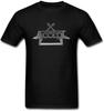 Accepteer Band Logo Grafische Print Zwart Katoenen T-shirt