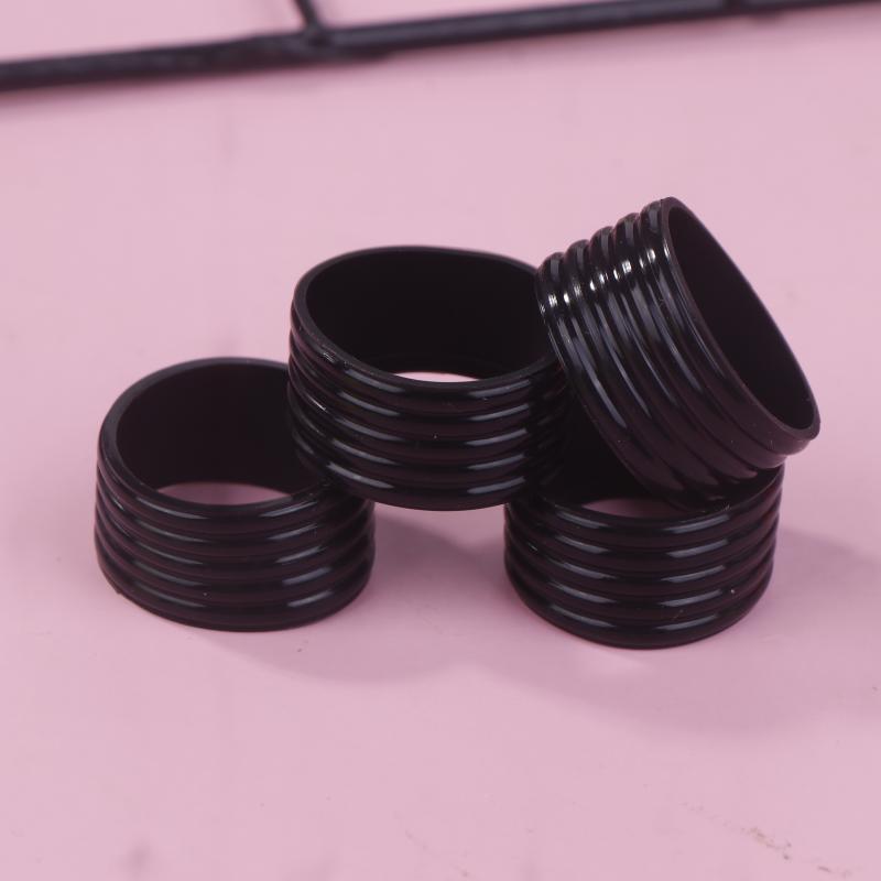 

4 шт./лот Силиконовое кольцо-грип для теннисной ракетки Застежка на ручке Резиновая потовпитывающая лента Фиксированная эластичная ручка Теннисные аксессуары чёрный