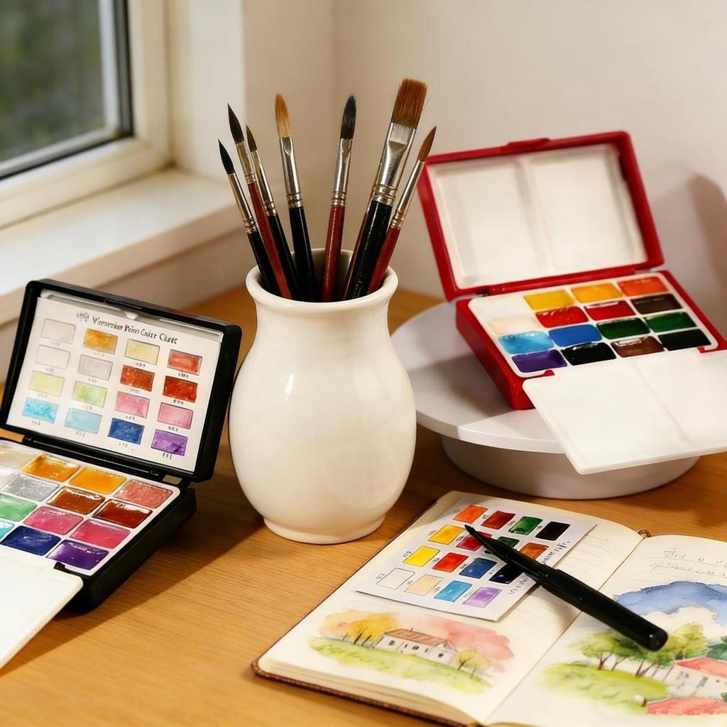 32 Colors Watercolor Paint Set Portable Storage Bag Painting Brush Palette Box Watercolor Pigment Set Art Suppies