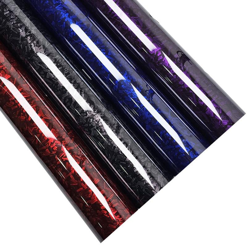 30X100Cm High Gloss Rearview Mirror Wrap Vinyl Car Tuning Stickers Interior Films Carbon Fiber Vehicle Decals