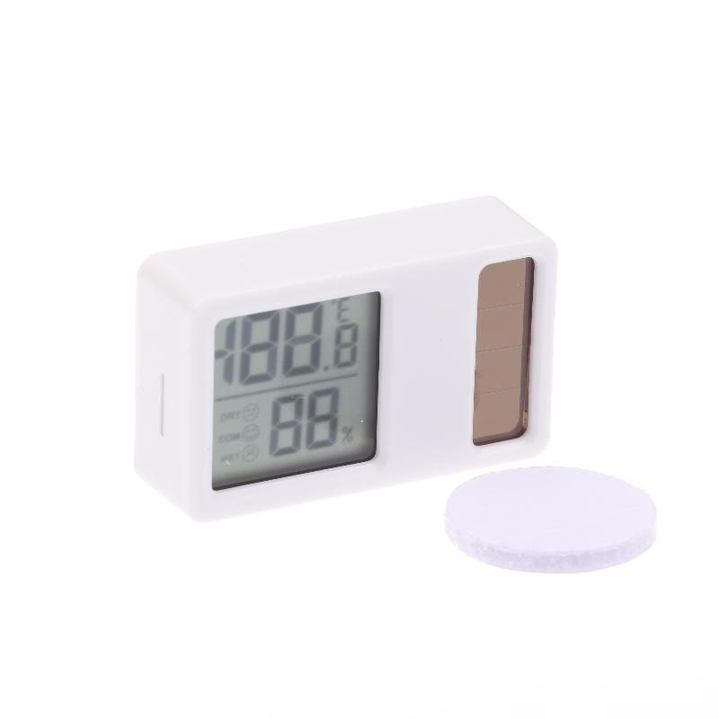 Solar Powered Thermometers Mini High Accuracy Digital Temperature Humidity Portable Measurement Meter Gauge Hygrometer