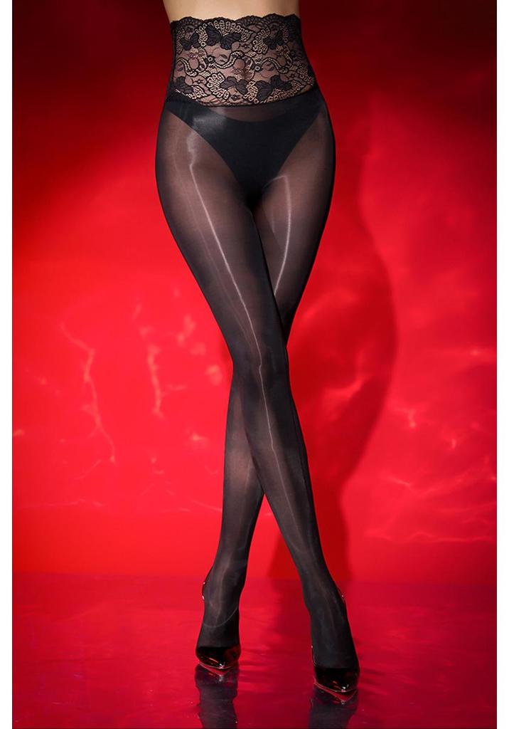 Dai Zi Ultra-thin Aurora Seamless Stockings - Women's Silky Lace Waist Tights
