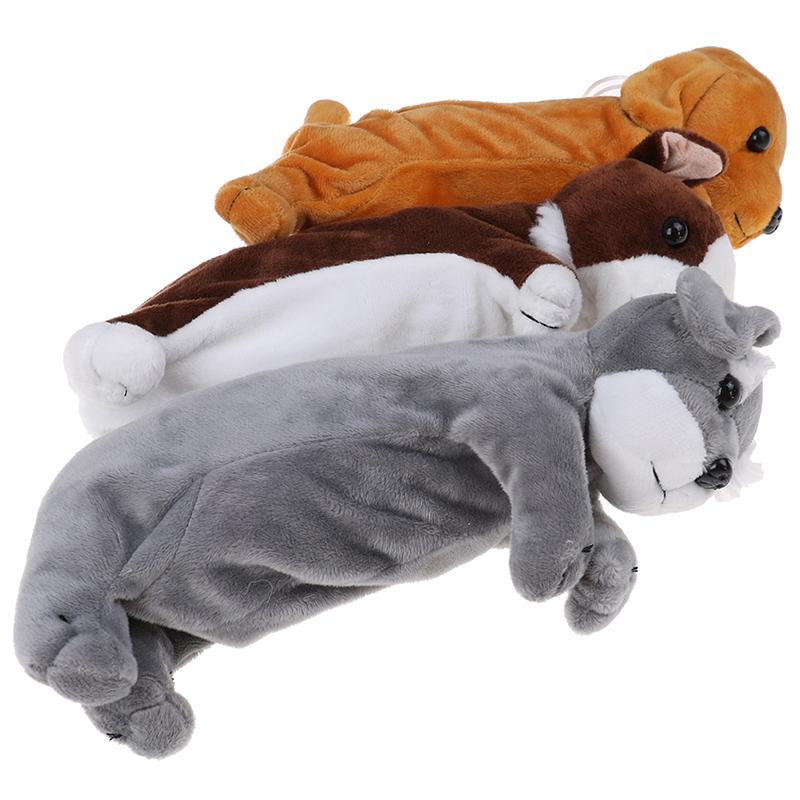 Cartoon Plush Pencil Case Plush Dog Pencil Bags For Kids Stationery Pencil Box