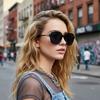 Thin-rimmed Slimming Sunglasses Vintage Women's Square Frame Glasses Personalized Sun Protection 2025 New Street Shot Sunglasses