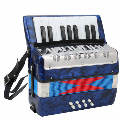 Children's Accordion, 17 Keys, 8 Basses, Easy To Play, 17 Keys