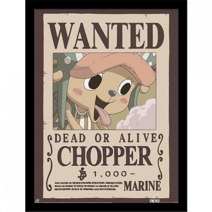 One Piece Wanted Tony Tony Chopper Framed Poster