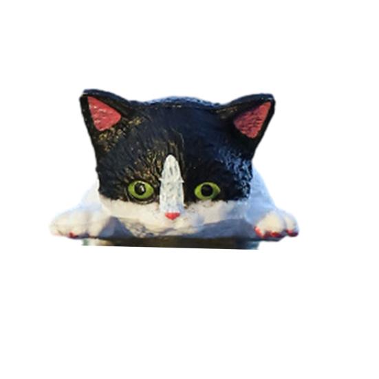 Χαριτωμένο Φιγουρίνι Γάτας Διακόσμηση Οθόνης Υπολογιστή Μίνι Ρητινένιο Στολίδι Γάτας Διακόσμηση Ταμπλό Αυτοκινήτου για Σπίτι Γραφείο Γραφείο Διακόσμηση Αυτοκινήτου