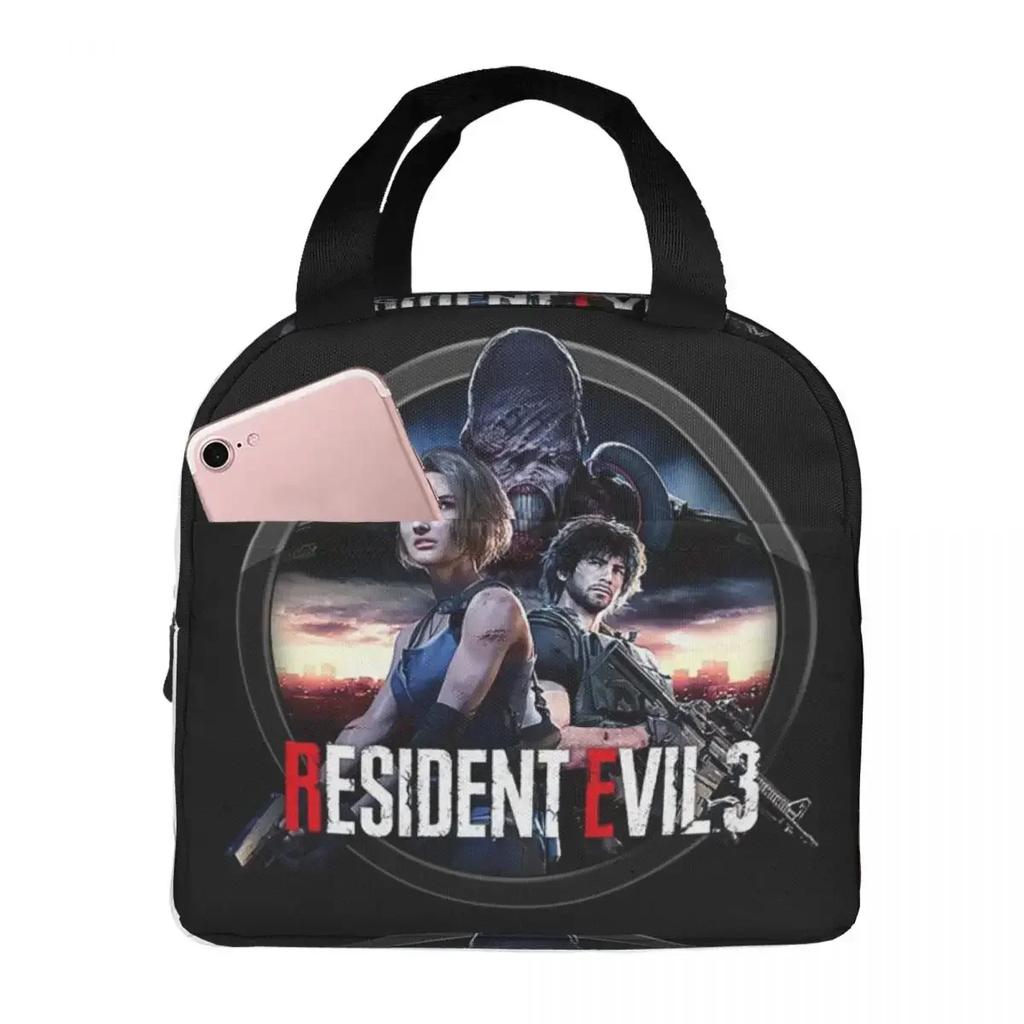 Resident Evils 3 Nemesis V1 Insulated Lunch Bag for Women Kids Portable Food Boxes Thermal Lunch Box Tote