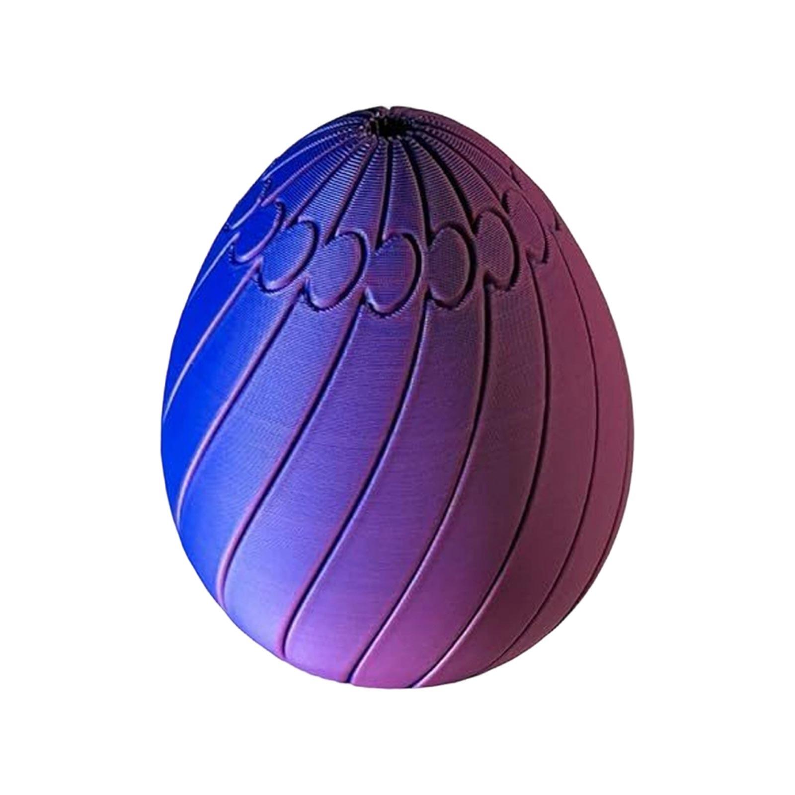 

3D Printed Spiral Finger Toy Twist Egg Stress Relief Toy Durable Lightweight Portable Design for Sensory Play and Focus Enhancement One Size синий