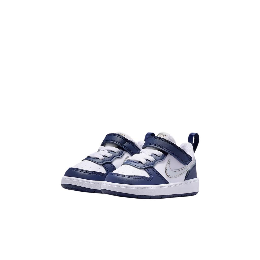 Nike Court Borough Low Recraft TD White Metallic Silver Baby Sneakers DV5458-135