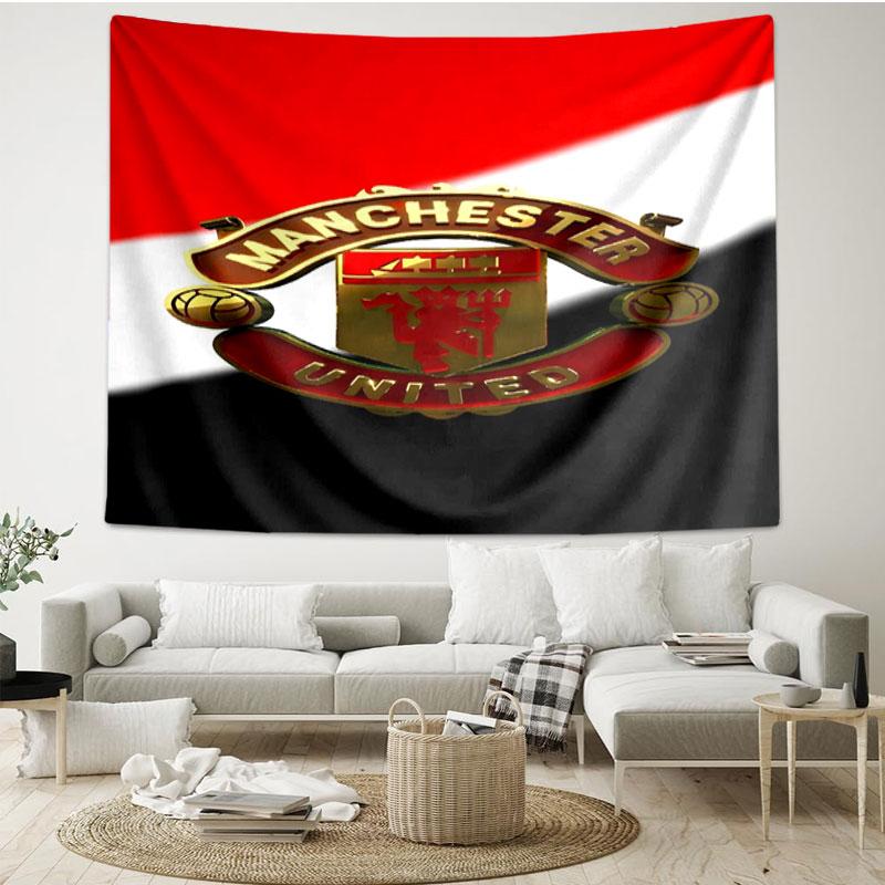 Manchester United F.C Print Tapestry - Portable Wall Decor Cloth, for Home, Dorm, Travel, Bedroom, Living Room - Ideal Birthday Housewarming Gift