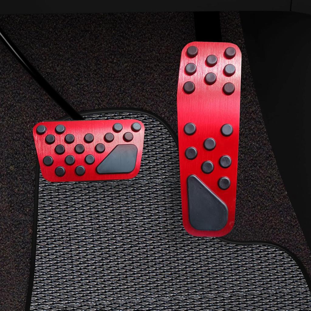 Aluminum Alloy Pedal Cover for Dodge Challenger 2008-2023 for Charger 2011-2023 for Chrysler 300 300C 2009-2019 No Drilling Aluminum Brake and