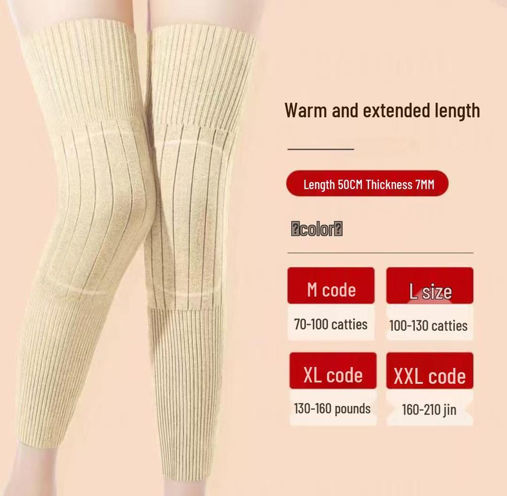 Thickened Anti-Slip Knee Pads for Men & Women - Warm Leg Warmers for Autumn/Winter