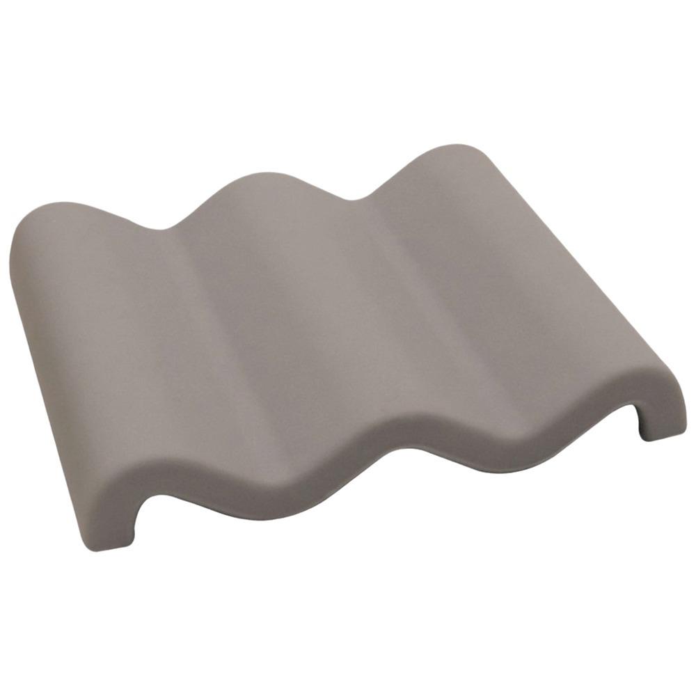 New Marble Pattern Soap Dish Silicone Wave Shaped Soap Holder Anti Slip Quick Drying Soap Tray Kitchen Countertop