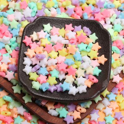 500g cca 3100 ks Pěticípá hvězda Ručně vyráběné materiály Náramek Náhrdelník Korálky Šperky Doplňky DIY Macaron Barva Módní Krémová