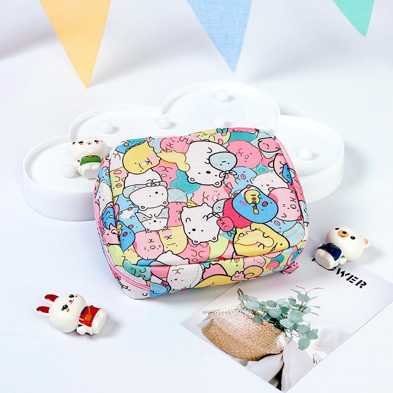 Waterproof Mouse Sanitary Pad Storage Bag For Travel Girls