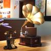 HANDUNYOU Vintage Eisen Grammophon Modell
