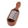 Wooden Handle Cheese Grater Manual Cheese Shredder with Storage Space Handheld Kitchen Grater for Lemon Chocolate