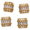 Zircon Inlaid Jewelry Spacer Beads - Strong Color Retention, Small Waist Lu Lu Tong Bead Materials