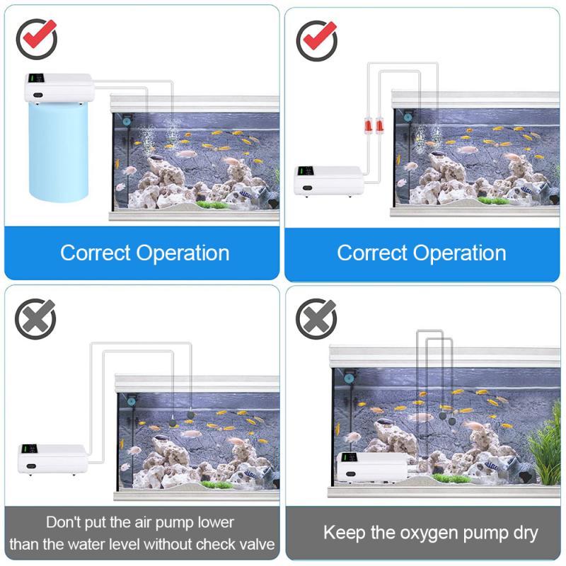 Aquarium Fish Tank Oxygen Pump Charging Dual-Purpose Air Pump Usb Lithium Battery Household Portable Fishing Mute Oxygen Pump