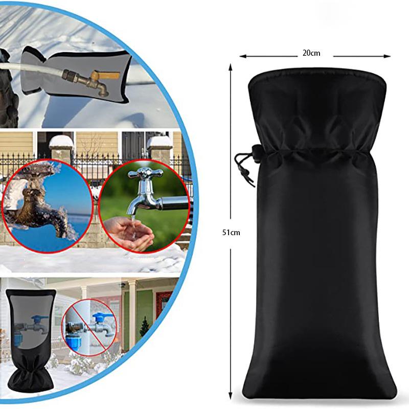 Outdoor Winter Faucet Anti-Freeze Protective Cover for Water Pipe Insulation