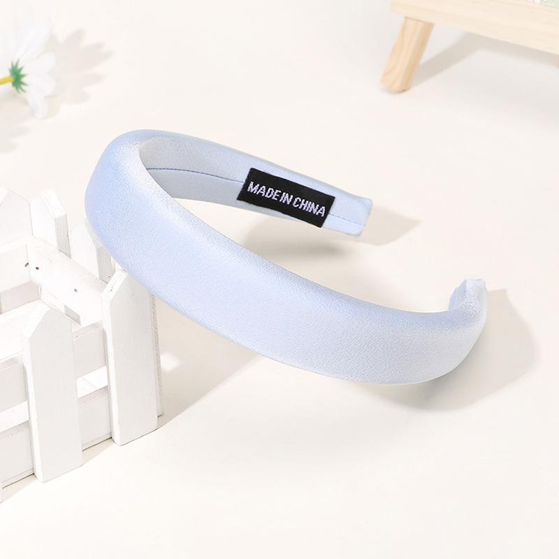 Lente satijn spons opgevuld haarband hoofdband volwassen haaraccessoires haarjuwelen