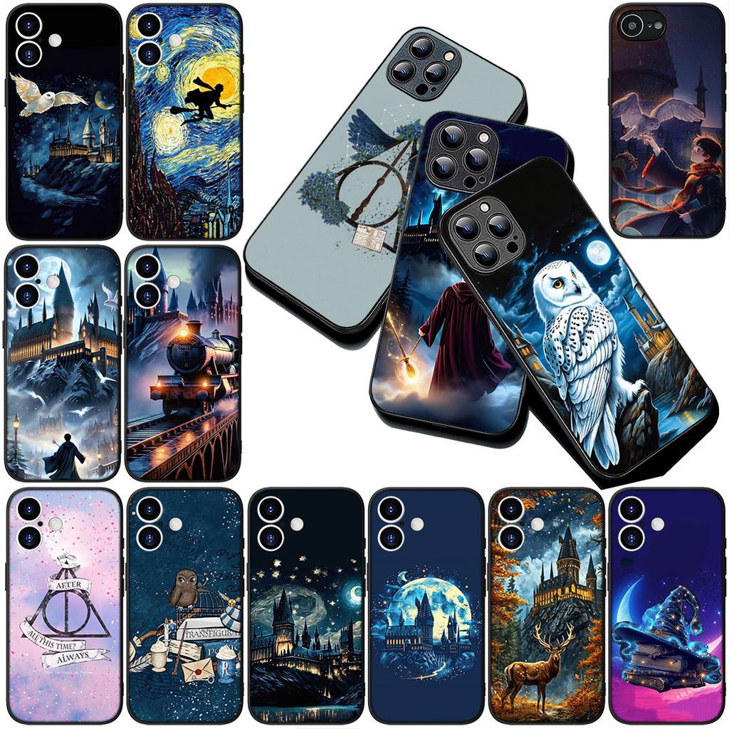 Soft Cover for OPPO A80 A18 A16 A40 A17 A15 A38 A78 A79 A54 A57 A12 A60 4G 5G Casing Phone Case Owl Art Harries Wand Potters