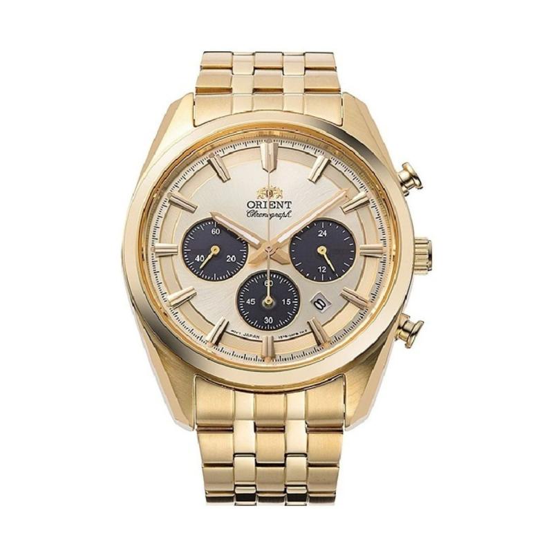 Orient Men s Quartz Gold Watch RA-TX0301G10B золотой