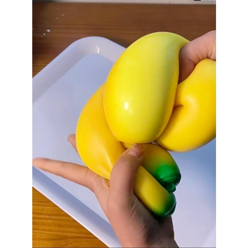 Super Jumbo Banane Erdbeere Squishy Langsam Aufgehend Anti-Stress Fidget Spielzeug für Erwachsene Kinder Ungiftig Angstlinderung Kneten