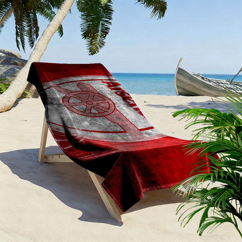 Arsenal Art Print Beach Towel, Large Soft Quick Dry Towel for Beach Camping Swimming