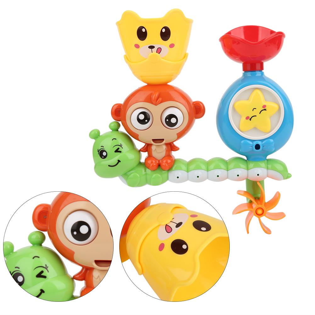 Baby Bath Toys Cute Cartoon Pattern Bathroom Bathing Playing Toys for ChildrenGreen