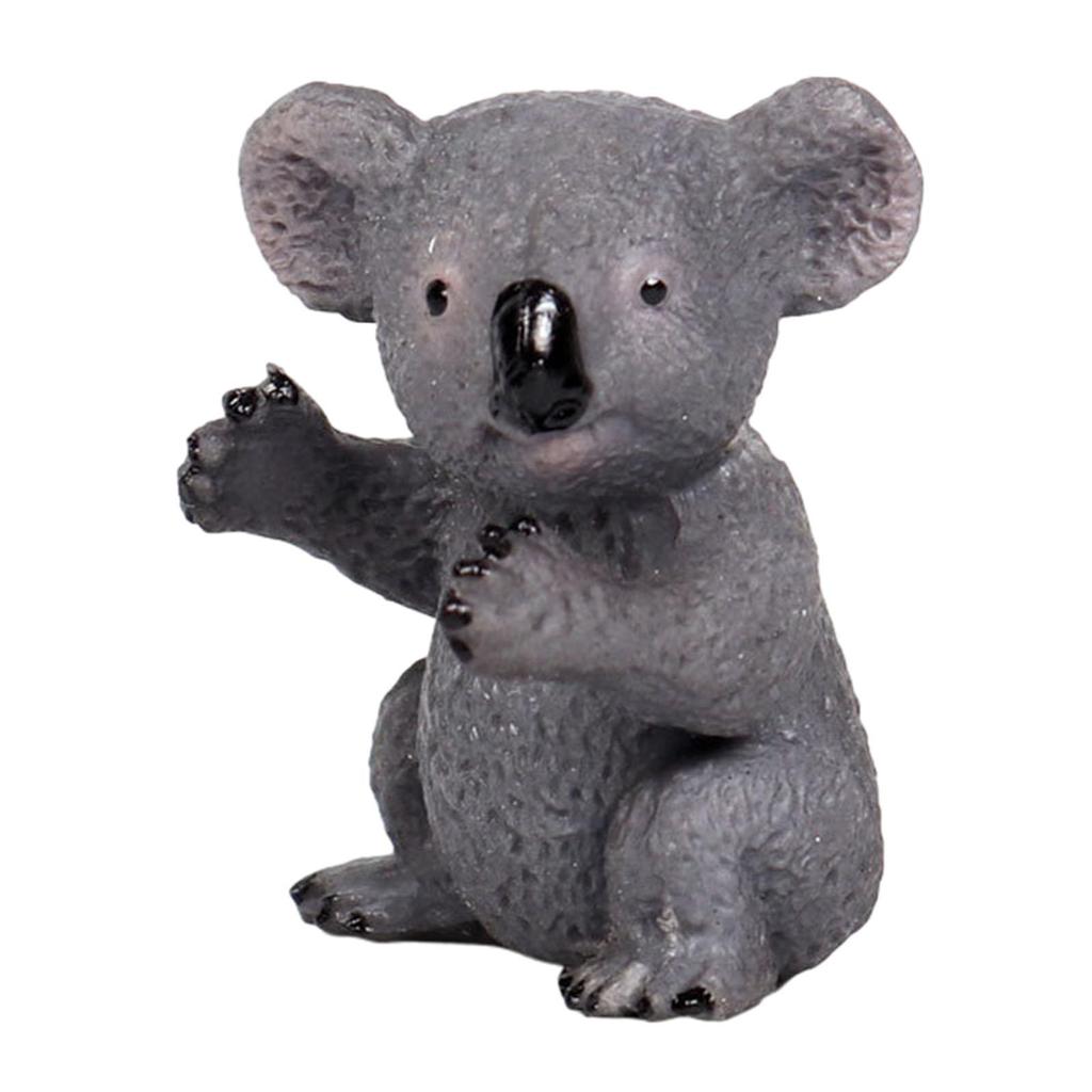 Miniature Australian Animal Koala Bear Figurine for Bath Toys DIY Landscaping Teaching Aids Photo Props Party Decoration