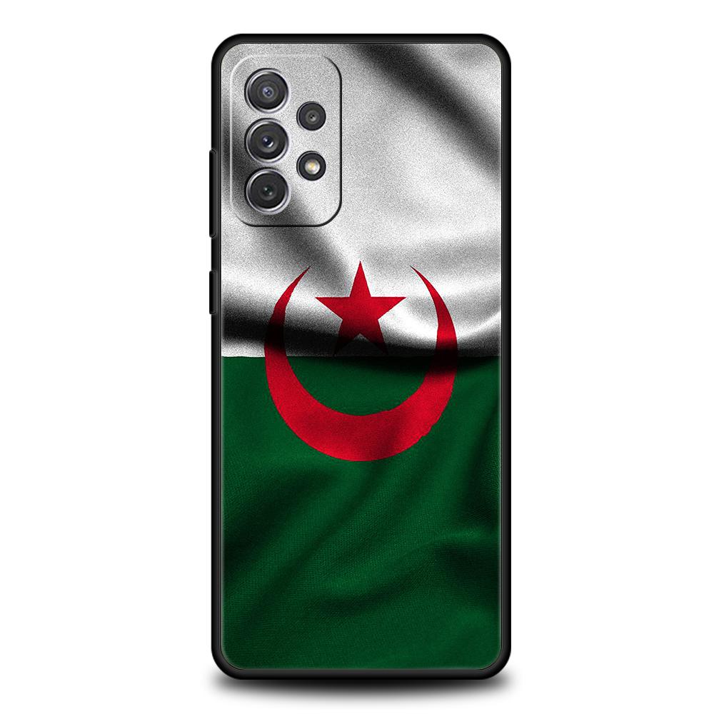 Algeria Flag Phone Case for Samsung Galaxy A15 A14 A25 A54 A34 A51 A71 A72 A73 A32 A52 A52S A11 A21S A31 A41 5G Soft Shell Capas