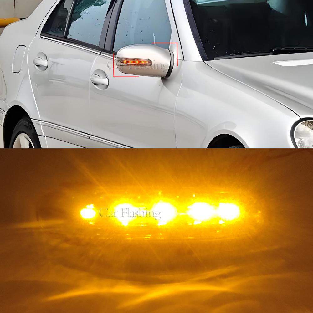 For 2001-2007 W203 Mercedes Benz C230/240/280/320/350 Door Mirror Light Turn Signal Marker Blinker Lamp