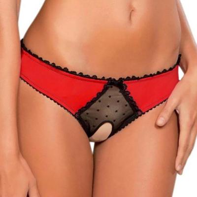 Sexy ouvert entrejambe culotte Sexy femme Passion Perspective dentelle culotte ouverte