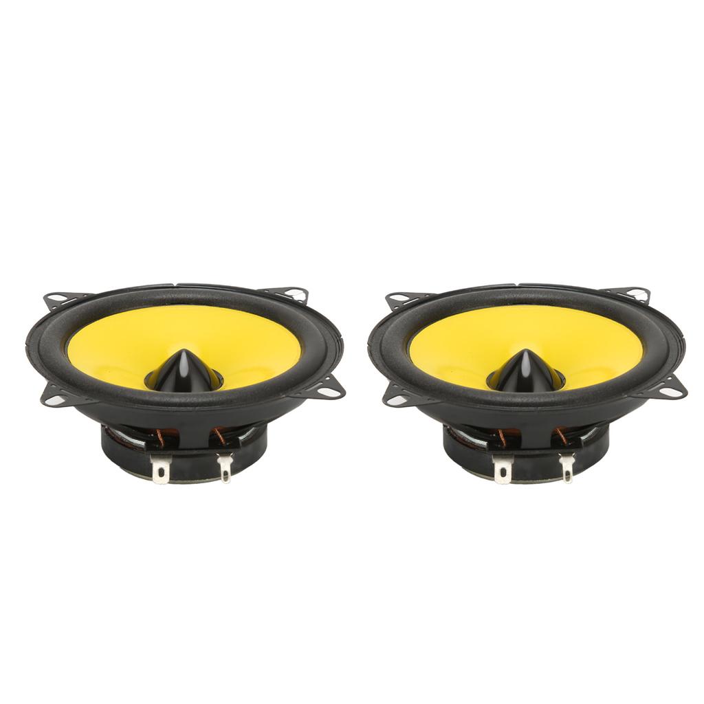 2Pcs Car Loudspeaker Coaxial Speaker Full Range 4in 300W for Audio System Modification